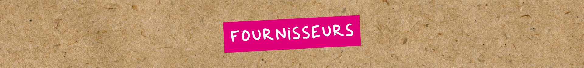 Bandeau fournisseurs