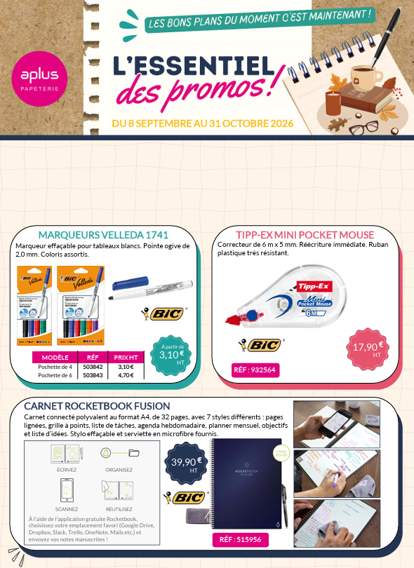 L'Essentiel des Promos Sept-Oct