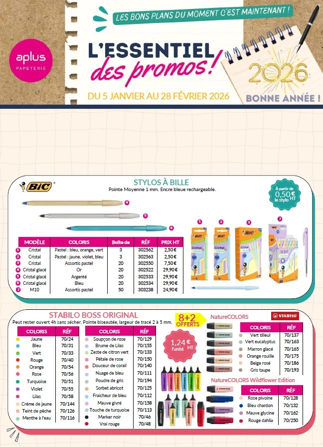 L'Essentiel des Promos Jan/Fév